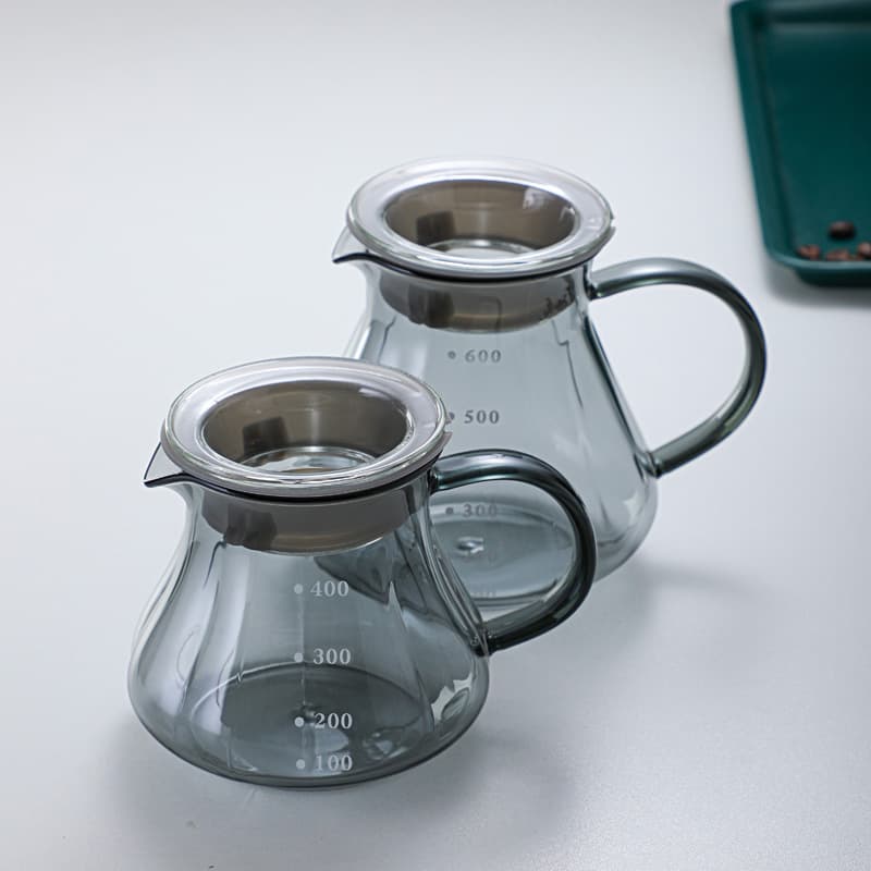 Wholesale Borosilicate Glass Coffee Pot Home Hand Drip Coffee Filter Coffee Funnel Sharing Pot Coffee Filter Cone
