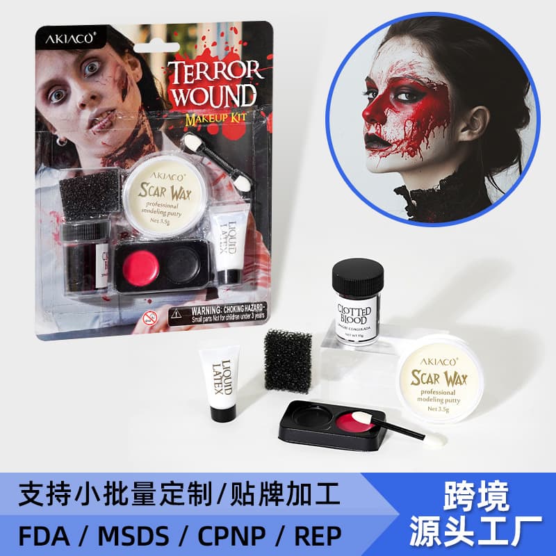 Halloween Face Paint Customization, Washable Body Paint, European and American Party Diy, Amazon Hot-Selling Face Painting