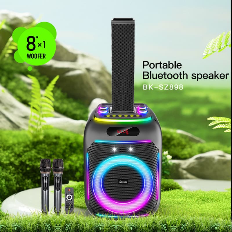 Square Dance Audio 6.5-inch Portable Card Speaker Subwoofer Bluetooth High Power Amplifier Speaker