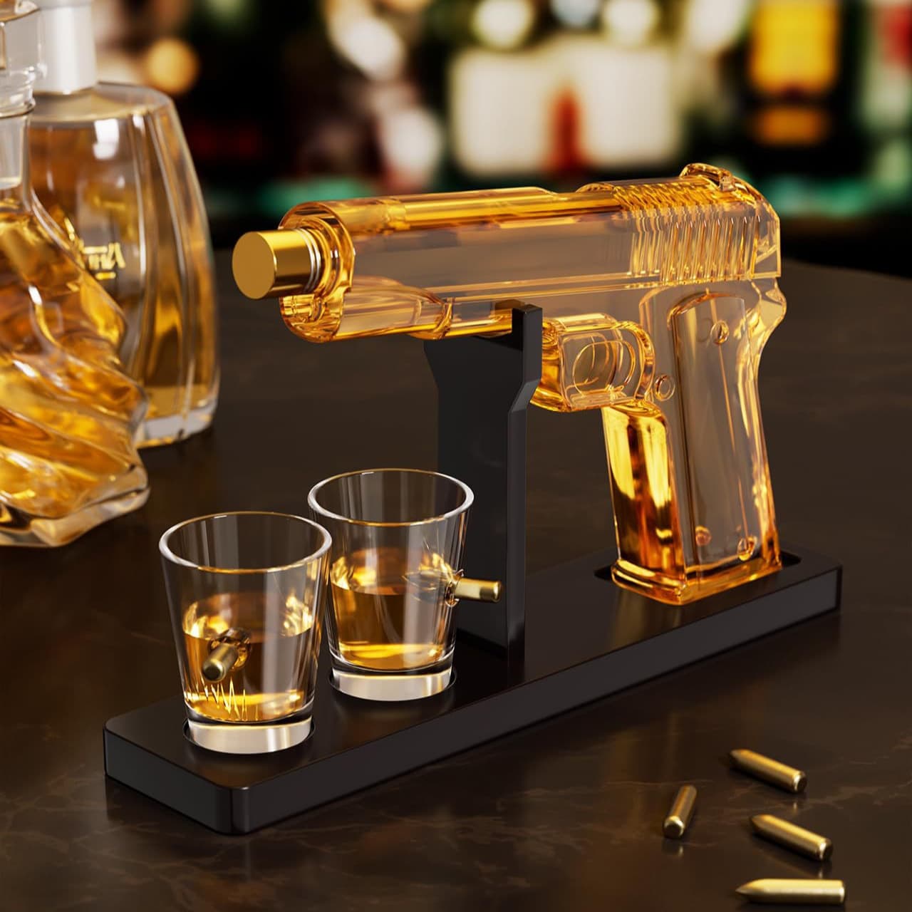 Creative Pistol Decanter Glass Pistol Wine Dispenser Household Whiskey Set Wholesale Spirits Unique Shape