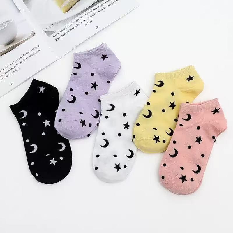 Women's Spring and Summer Cotton Socks, Japanese Ankle Socks, Ins Style Sweet and Cute Trendy Breathable Non-Slip Short Socks