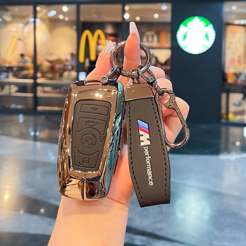 Suitable for BMW key cover old model 5 series 3 series 525li five series 520/320li alloy metal x1x3x5 shell buckle