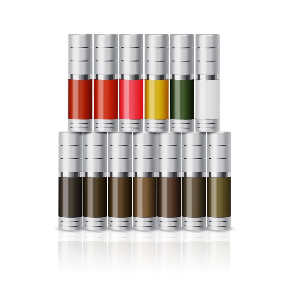 Microblading Pigment 30ml Leather Simulation Embroidery Color Cream Material Non-Toxic Semi-Permanent Makeup Body Art Supplies