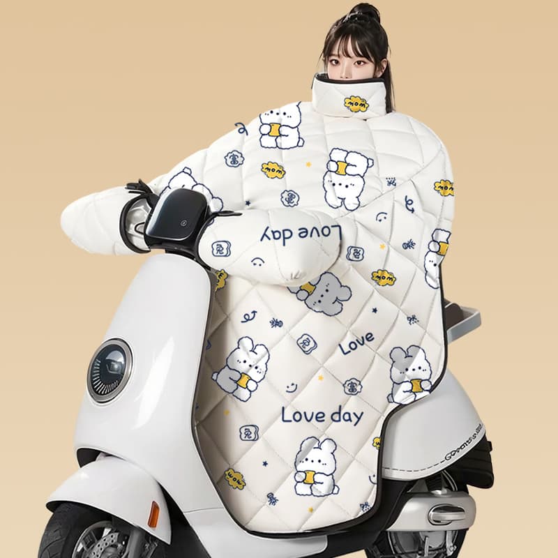 Electric Scooter Windshield Blanket Winter Double-Sided Waterproof Reflective Universal Thickened Fleece-Lined Drop Shipping