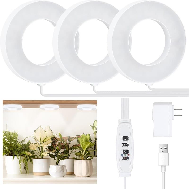 LED Plant Grow Light Flower Rack Green Plant Wall Potted Succulent Full Spectrum Ceiling Plant Supplement Light Factory
