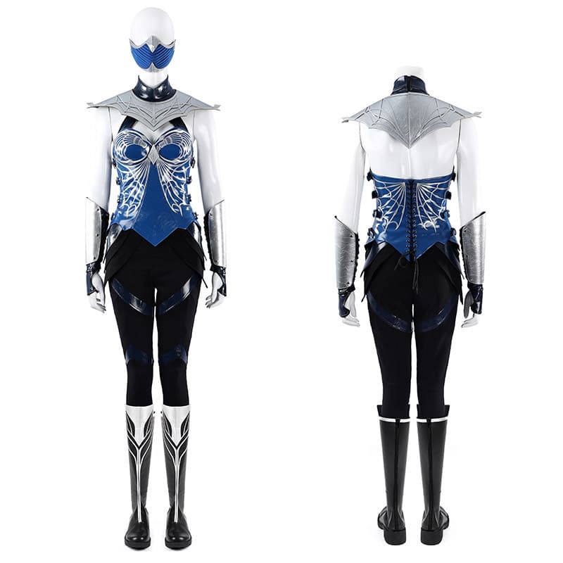 Mortal Kombat 2 Kitana Cosplay Costume Movie Game Outfit 5872