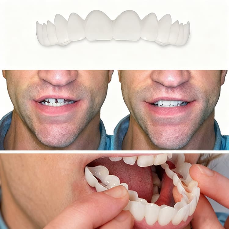 Perforated Dental Trainer for Seniors, Simulation Chewing Trainer, Orthodontic Shaping, Universal Tooth Defect Repair Patch