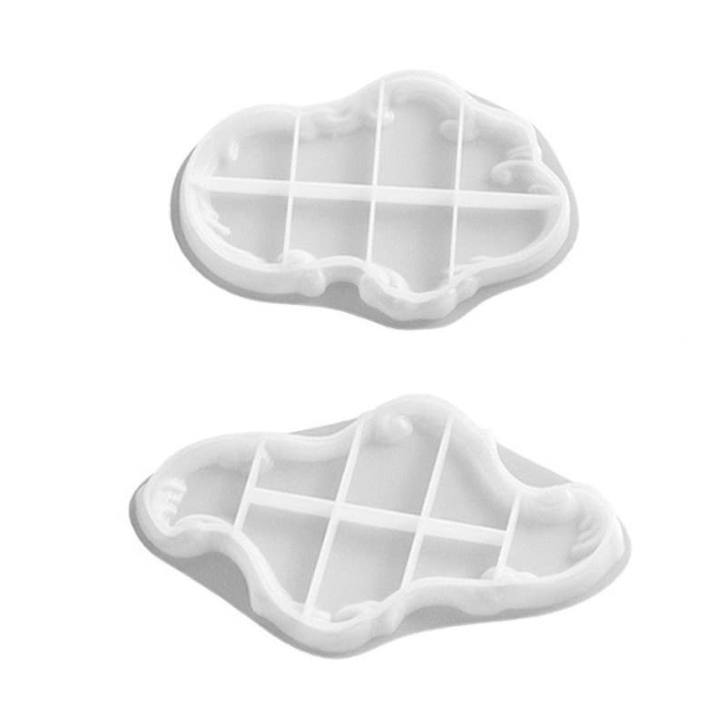 Nordic Embossed Lace Tray Resin Silicone Mold Epoxy Resin DIY Irregular European Style Gypsum Storage Tray Fruit Tray