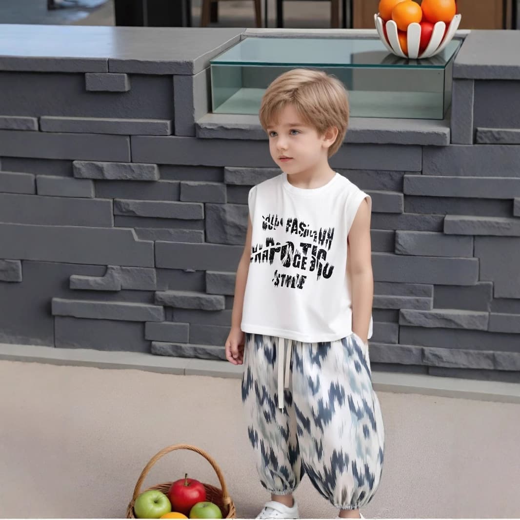 High Waist Loose Ice Silk Dyed Children's Mosquito-Proof Pants Thin Lazy Pants Baby Summer Home Casual Loose Sleepwear