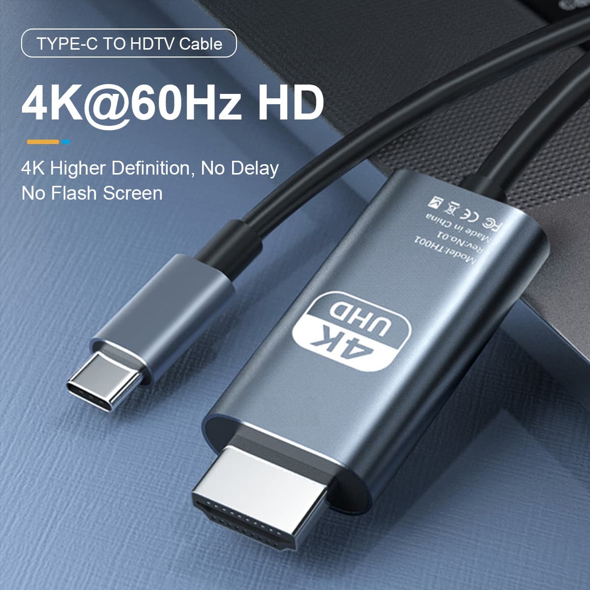 4k60hz Hdmi Cable For Mobile Computer Same Screen High Definition Screen Projection Adapter Typec To Hdmi Video Converter