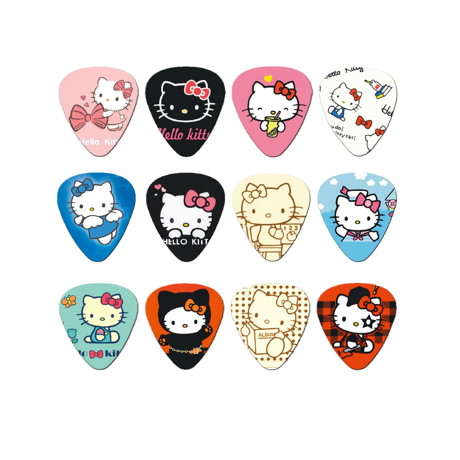 Colorful Mixed Pack Guitar Picks Accessories Painted Electric Guitar Bass Picks 10 Pieces Set Musical Instrument Custom Made