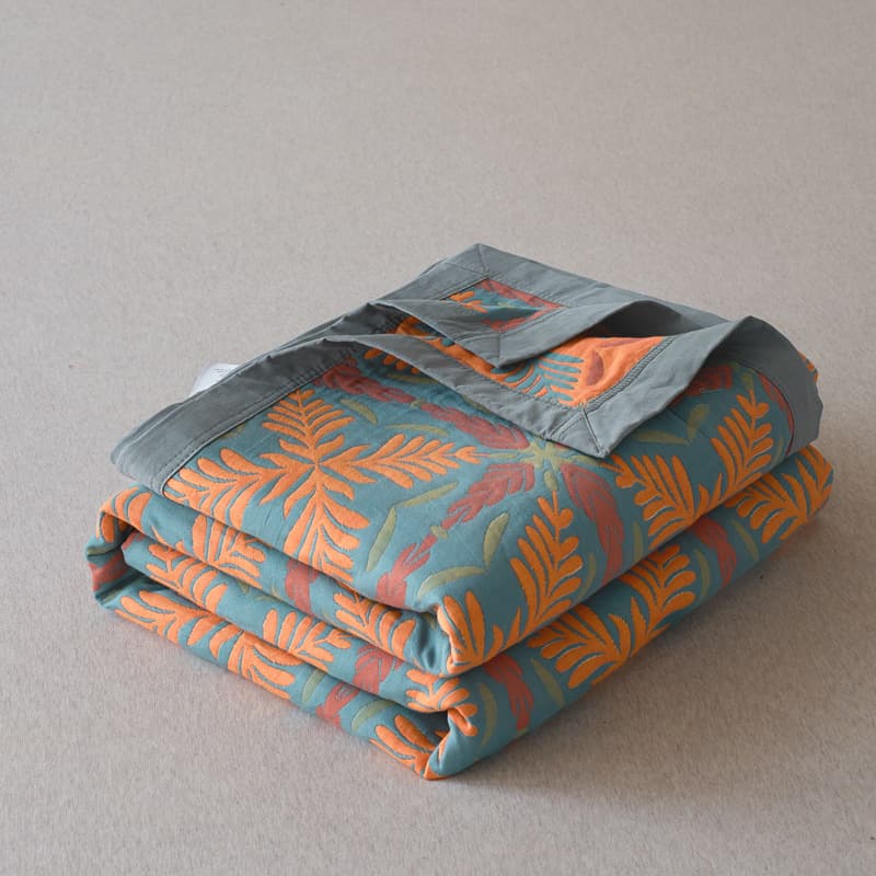 60-count long-staple cotton spun yarn three-layer blanket cotton towel quilt summer cool quilt single casual blanket nap office blanket