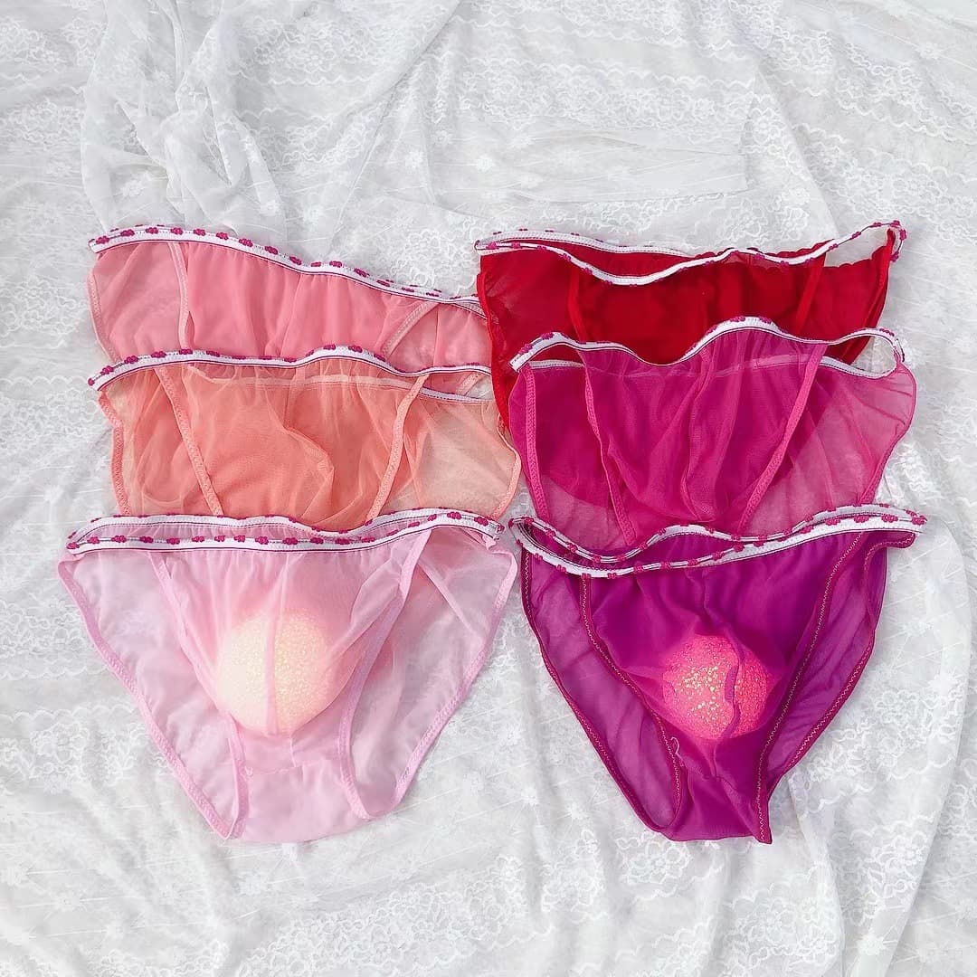 New Fashion Sexy Transparent Mesh Men's Three-Pouch Briefs Tempting Bare Feel Plus Size Men's Underwear