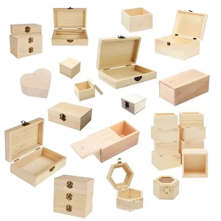 Wholesale Drawer-type Wooden Boxes for Home Use, Multi-size Desktop Photo and Document Storage, Solid Wood Packaging Box