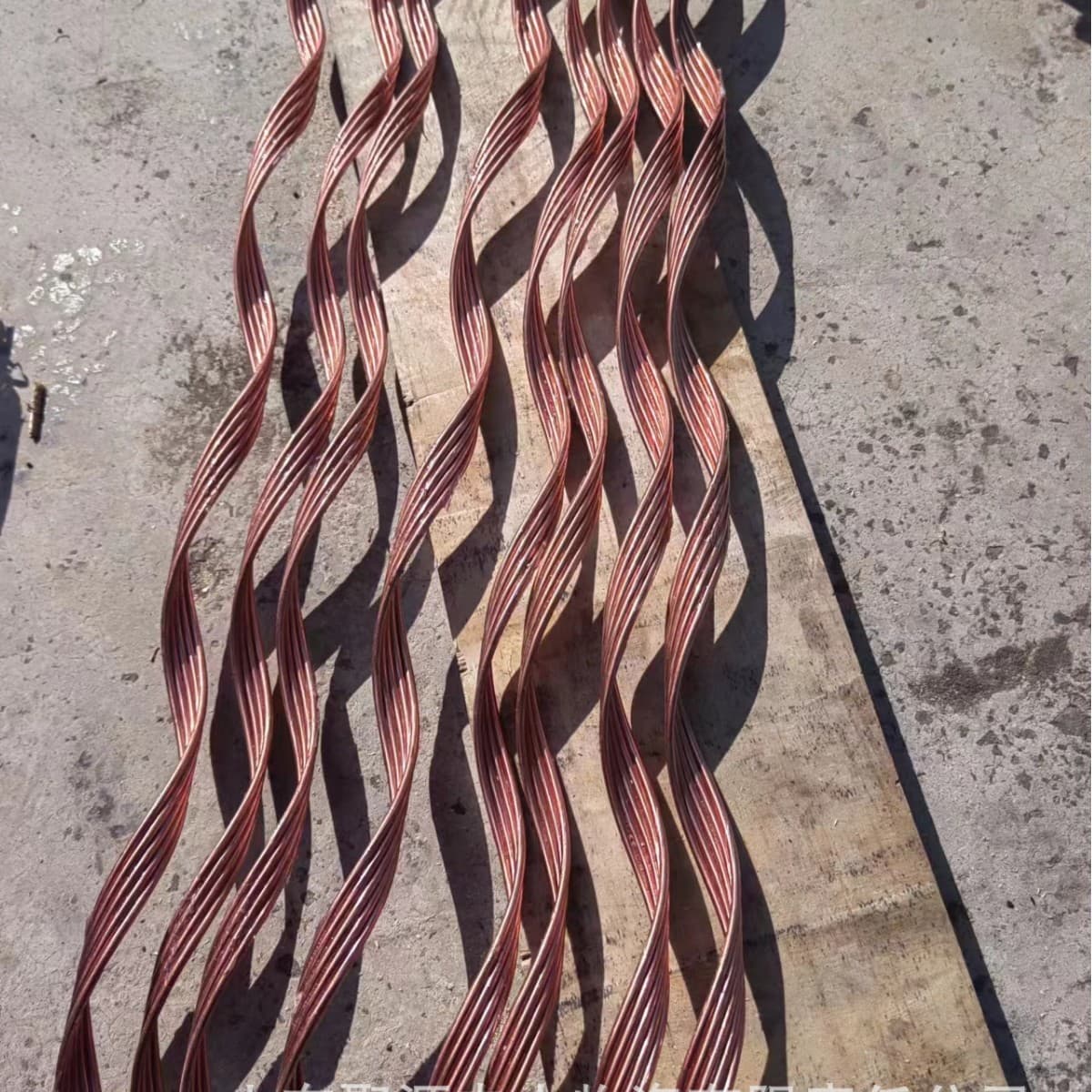 Copper-clad steel guard wire CPR-120 square preformed protection strip for railway subgrade bearing cable protection