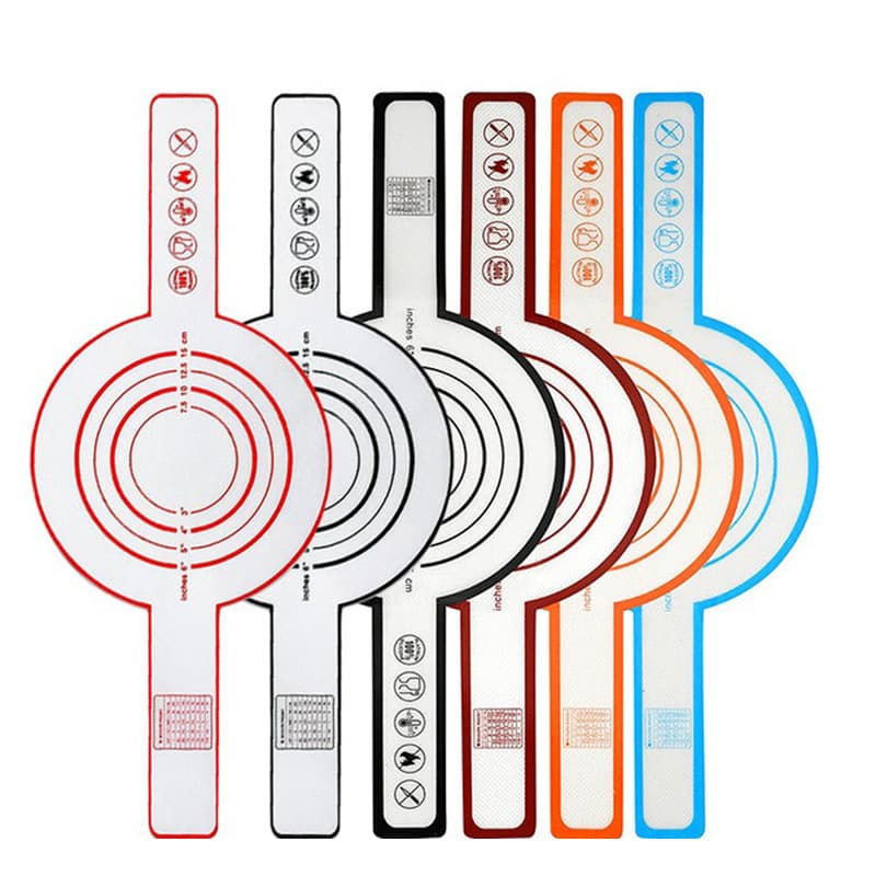 Cross-border Dutch Oven Sling Bread Mat Baking Pad 0.4 Bread Mat Silicone Long Handle Kneading Mat Silicone
