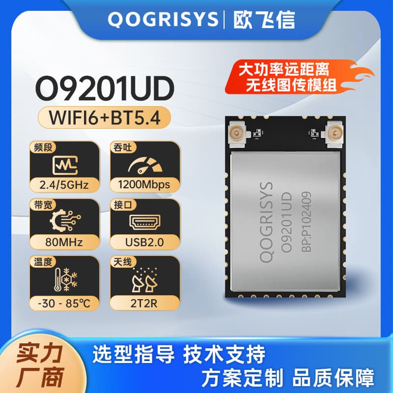 Oufeixin USB Interface WiFi Module Supports 5G Band High-Power Long-Range Wireless Video Transceiver Module