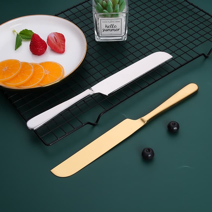 New 420 Stainless Steel Bread Knife, Cake Slicer, Cross-border Flat 10-inch Toast Slitting Cake Cutter
