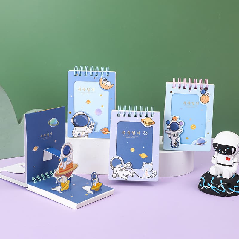 [Xianke] A7 3D Spiral Notebook Small Portable Pocket Type Notebook Coil Small Notebook