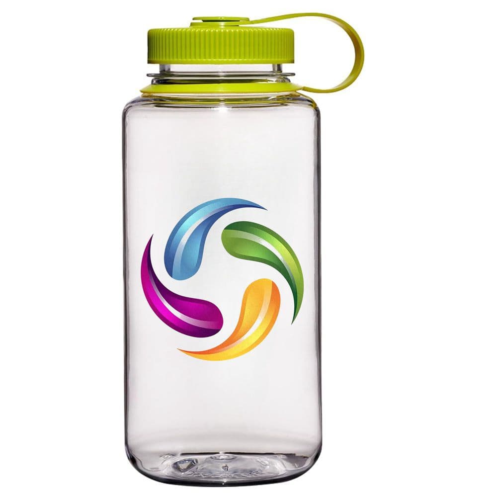 Custom 1000ML Blue Plastic Transparent Space Cup, Straight Body, Wide Mouth, Handle Lid, High Quality