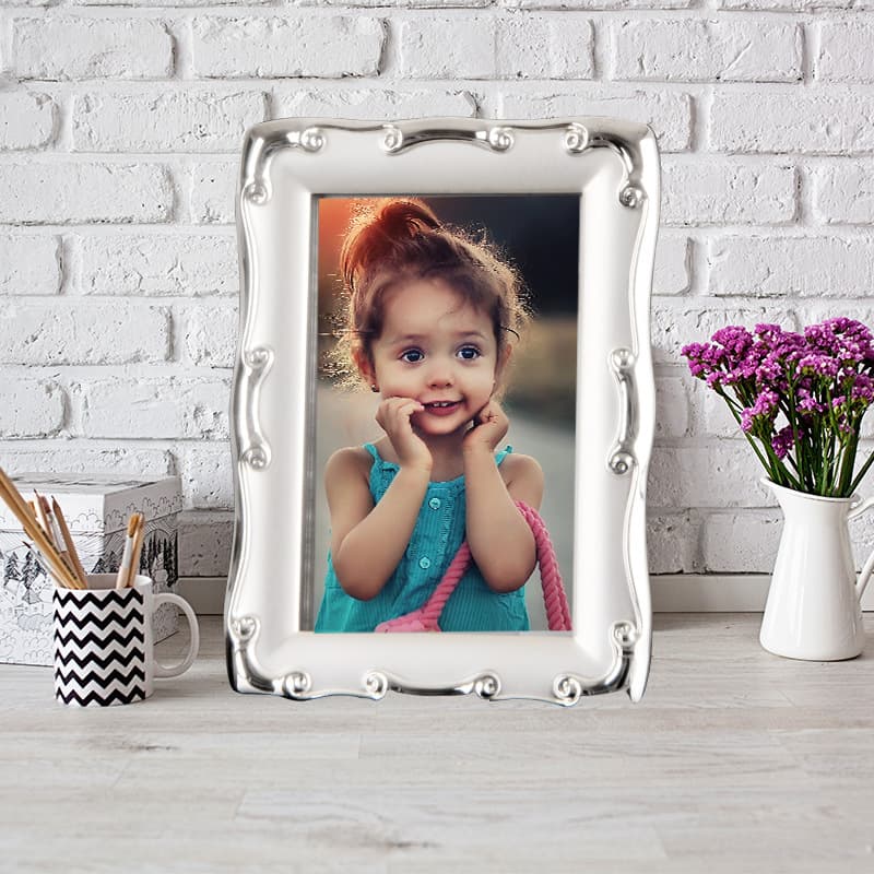 Flewenz metal photo frame 3-inch photo frame office home wall hanging table personal photo frame children's photo frame