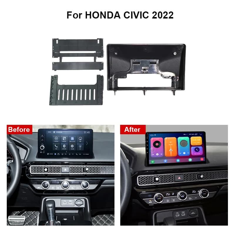 Suitable for 22 Honda Civic Android Navigation Frames Civic Large Screen Panel Modification Panel Variety Set Frame