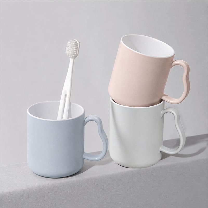 Cloud-Shaped Mouthwash Cup Toothbrush Cup Tooth Mug Minimalist High-Appearance Couple Minimalist Cup Set Plastic Thickened Washing Cup