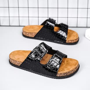 Cross-border Couple Birkenstock Sandals Men's Summer New Style Lazy Casual Cork Sandals Men's Beach Sandals