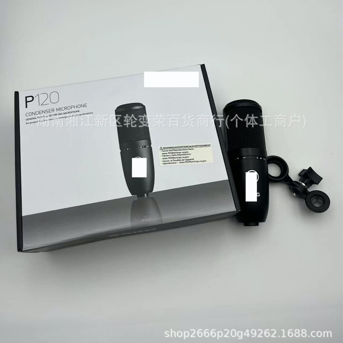 P120 Professional Condenser Microphone Recording Studio Vocal Recording Voice-Over Large Diaphragm Microphone Sound Card Equipment