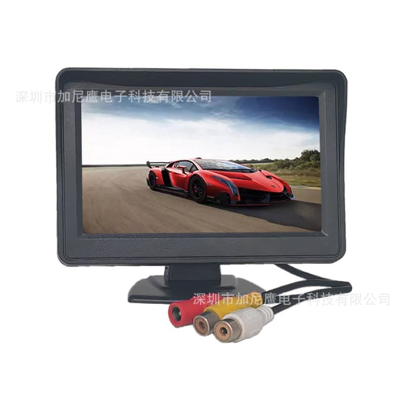 Jani Eagle HD 4.3-inch Monitor Thermal Imaging No Signal Black Screen Sun Visor Two-Channel Video RCA Switch