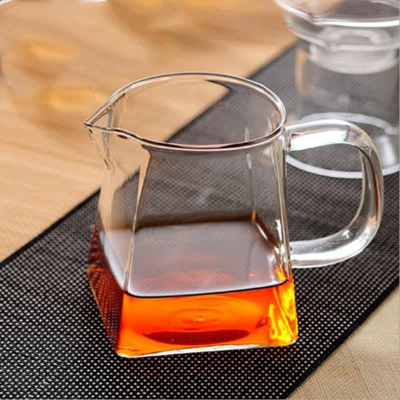 Borosilicate Heat-Resistant Transparent Glass Fairness Cup Tea Pitcher Tea Set Accessory Tea-Water Separator Fairness Cup