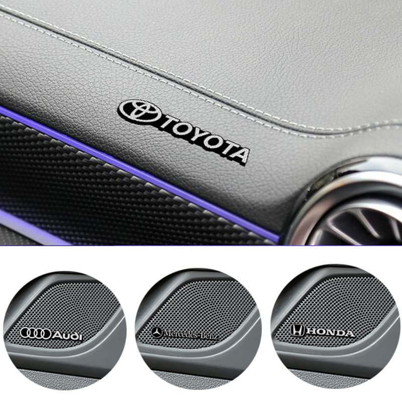 AliExpress Amazon Cross-border Car Metal Sticker Speaker Logo Audio Decal Interior Modification Decoration