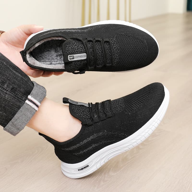 Cotton Shoes Men Winter Shoes 2025 New Style Fleece-Lined Thickened Sports Shoes Men Warm Breathable Men's Shoes Manufacturer Wholesale
