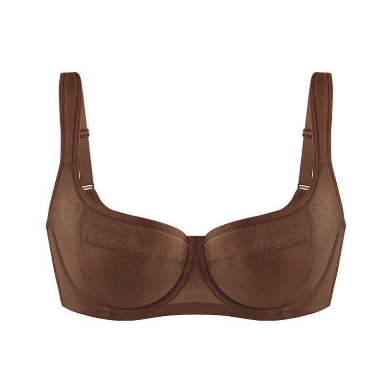 Amazon TK Cross-border Plus Size Women's Smooth Strapless Bra, Non-Padded, Underwire, Adjustable Push-Up Bra