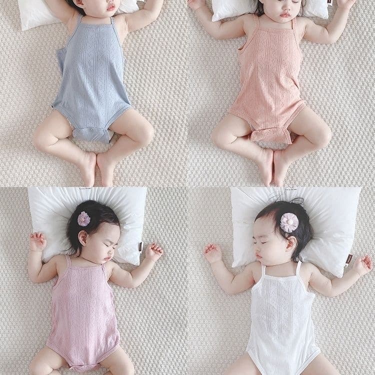 Baby Bodysuit 100% Cotton Summer Thin Style Infant Sleepwear Romper Newborn Belly Band Months