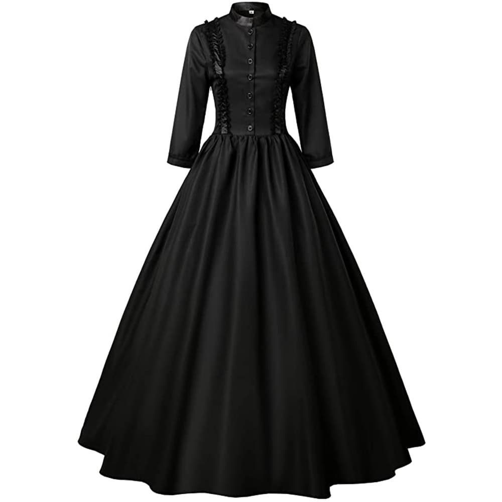 Cross-border new gothic victorian ladies dress queen masquerade dress factory ready stock