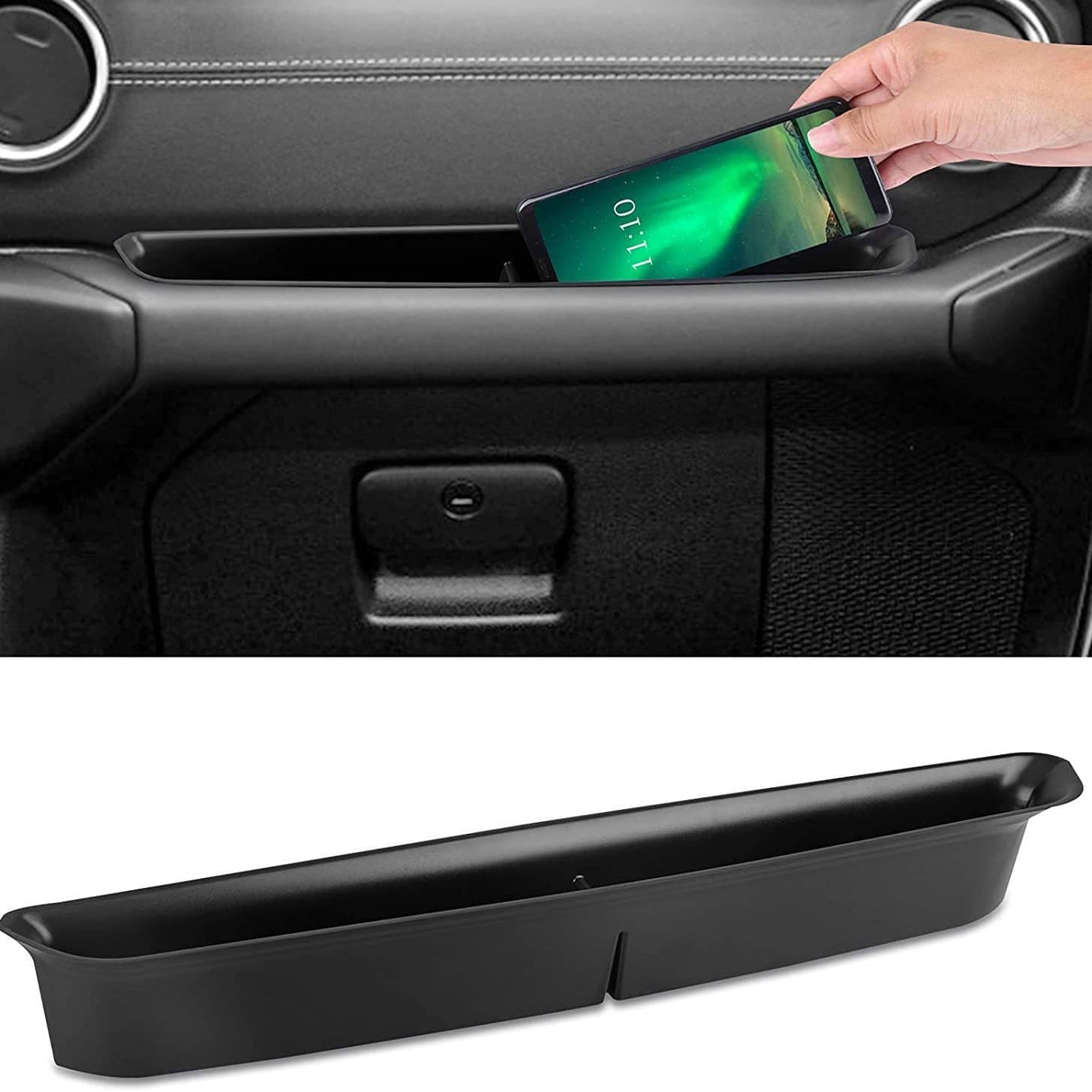 Suitable for Jeep Wrangler JL Passenger Grab Handle Accessory Box Auto Parts Storage Box Storage Tray Organizer