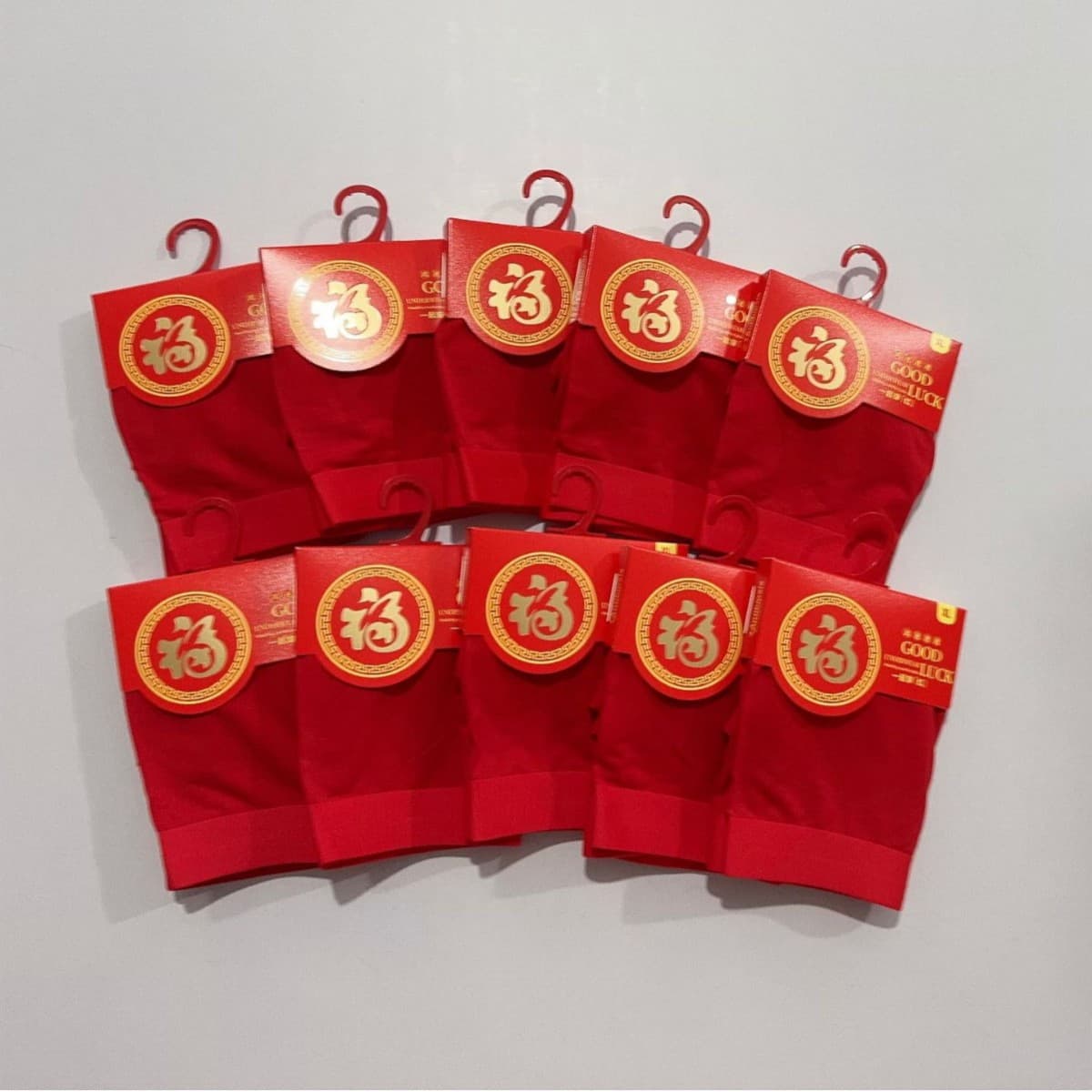 New style Modal men's bright red seamless underwear zodiac year red boxer briefs wholesale