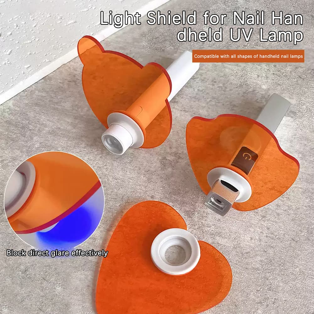 Manicure one-word lamp light shield hand-held lamp purple light eye protection shield adapts to a variety of one-word lampshades orange light shield