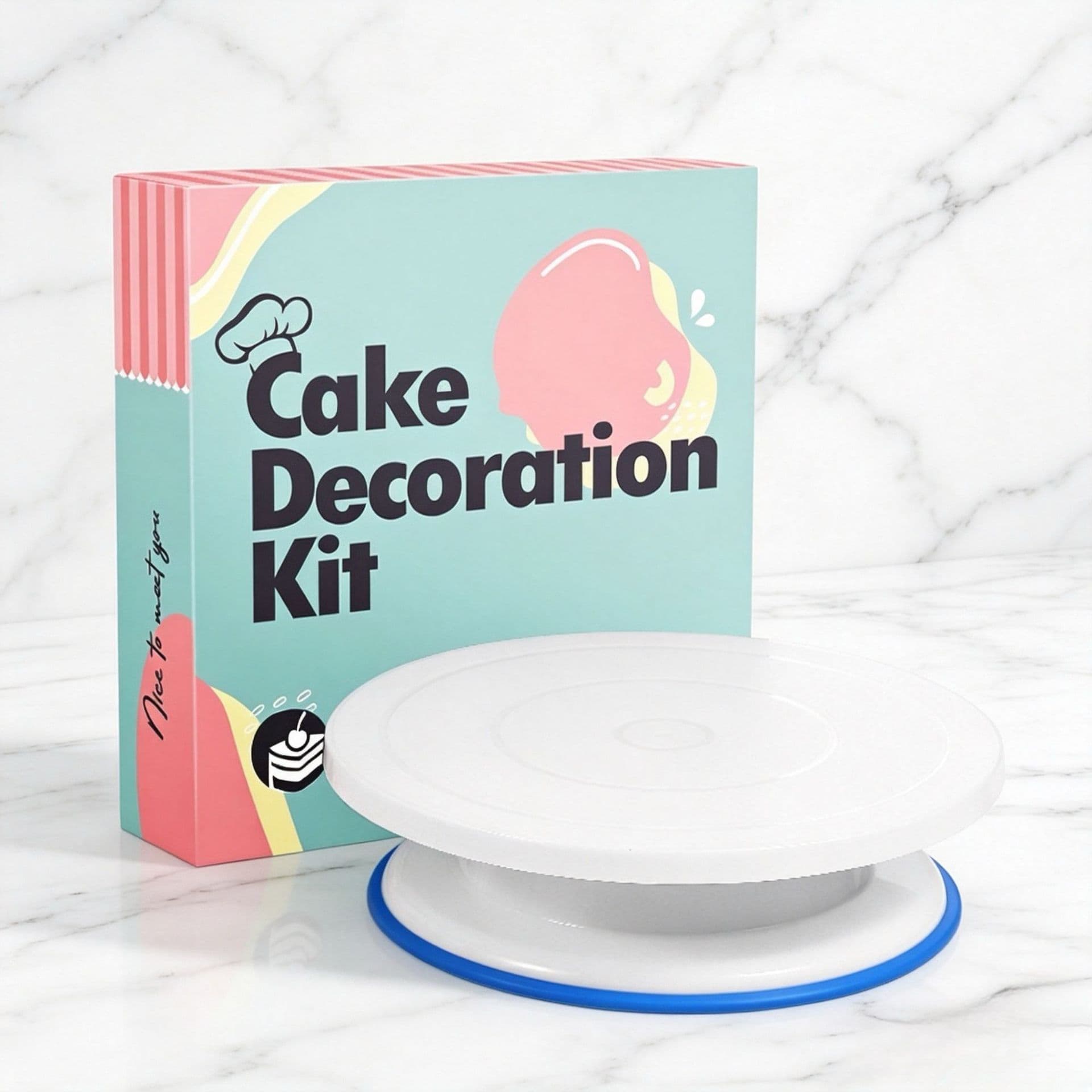 Wholesale Cake Turntable Baking Tool 11 Inch Birthday Cake Decorating Icing Rotating Stand Plastic Cake Turner