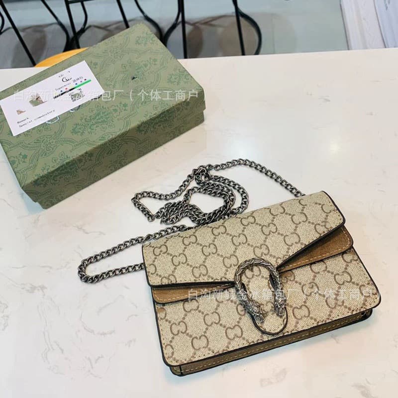 Crossbody Bag G Mini Dionysus Chain Bag Phone Coin Purse Women's Shoulder Crossbody Fashion Trendy Bags