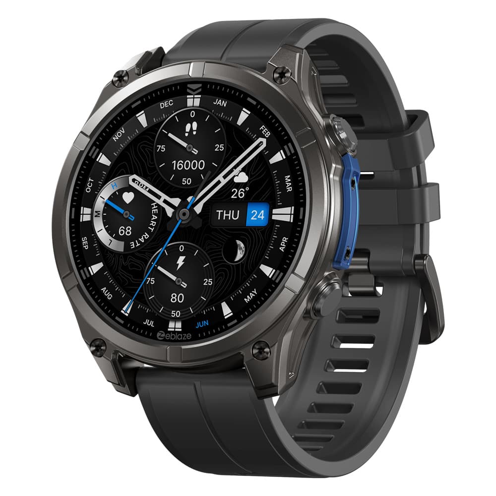 Zeblazevibe8 Smart Watch Outdoor Lighting Waterproof Sports Watch Metal Body Sports Health Monitoring