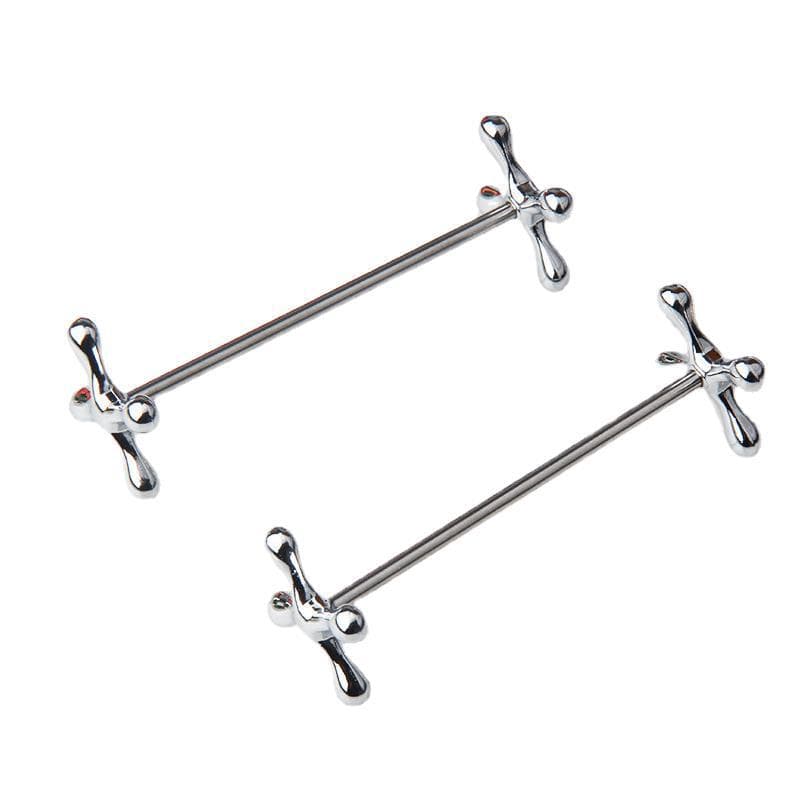 8cm plum blossom stainless steel chopstick rest, Japanese and Korean style, animal-themed chopstick holder, Amazon best-selling metal chopstick rest.