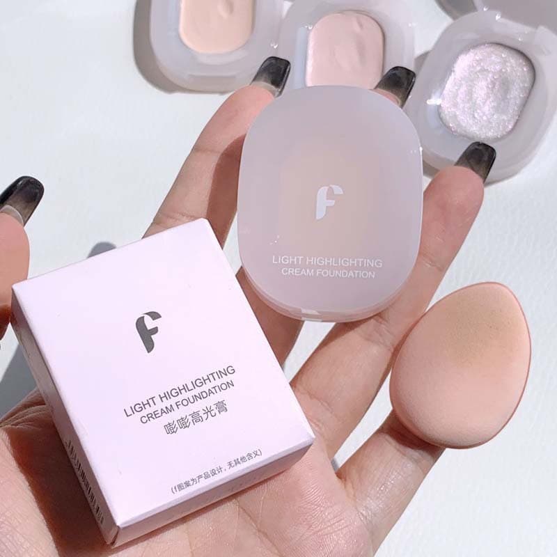 FAICCIA Puff Highlighter Cream Matte Face Brightening Watery Blush Stick Beauty Personal Care Cross-border Concealer