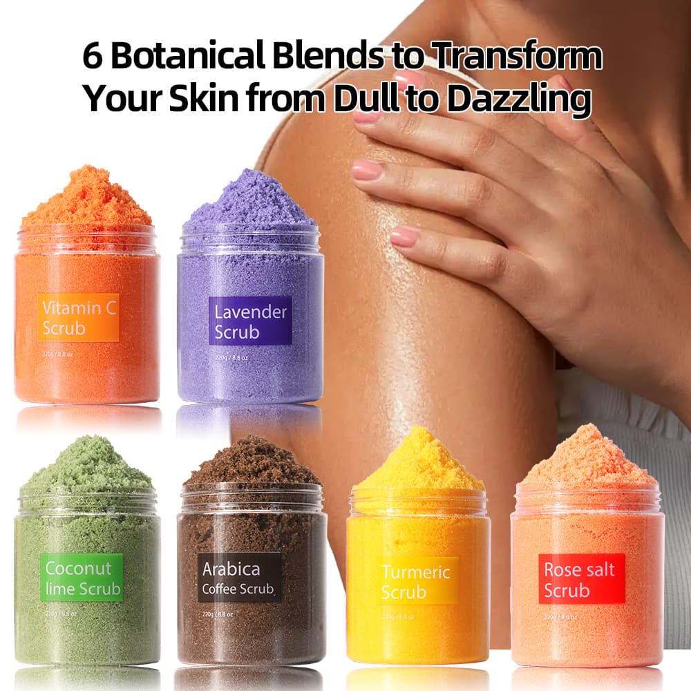 Bath Sea Salt Scrub Body Scrub for Chicken Skin, Full Body Exfoliating Body Scrub with Long-Lasting Fragrance