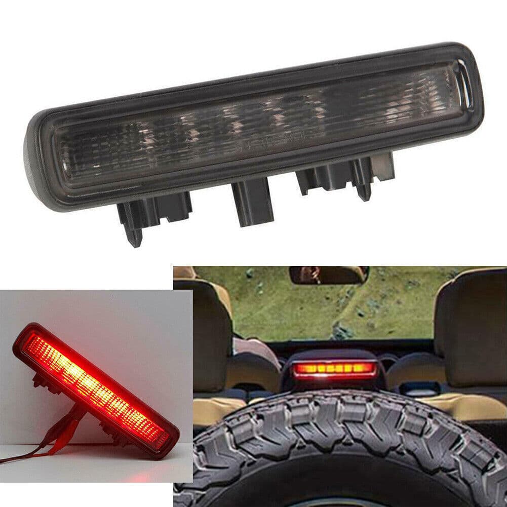 LED Third Brake Light High Mount Stop Lamp (Smoked) for 2018-2020 Jeep Wrangler JL