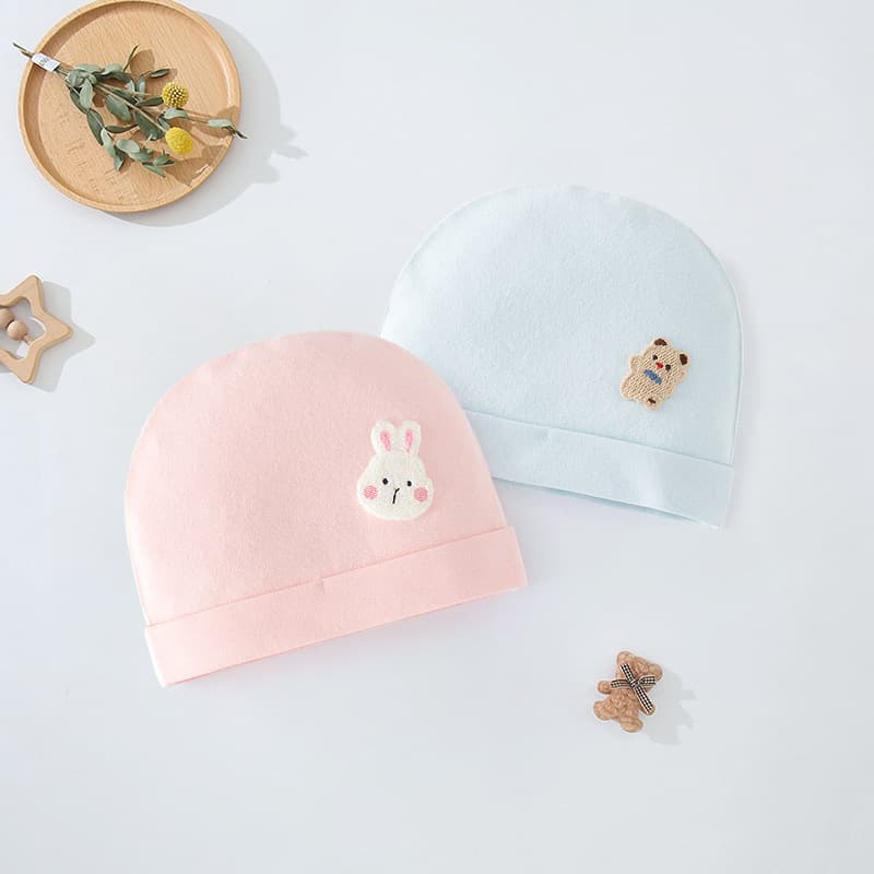 Baby Hat Four Seasons Pure Cotton Seamless Newborn Hat 0-3 Months Protective Fontanelle Hat Newborn Cap