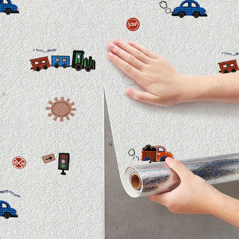 Self-Adhesive Wallpaper, Waterproof and Moisture-Proof, for Peeling Walls, 3D Children's Room Wall Covering, Renovation, Home Decorative Sticker
