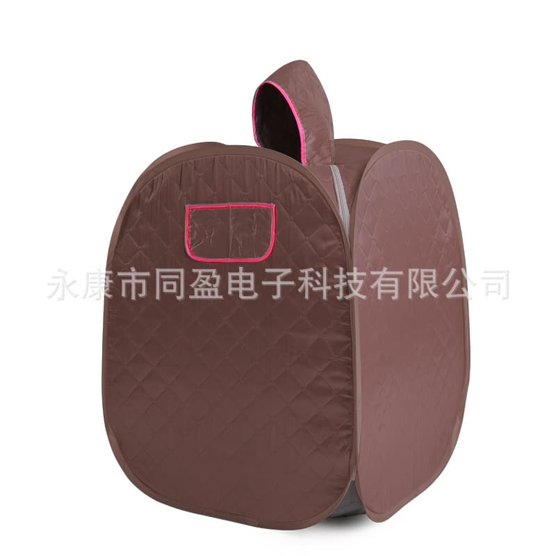 Source Factory Home Steam Sauna Box in Blue, Portable Foldable Single-Person Sauna Room