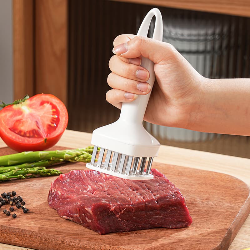 Steak fiber tenderizer, household stainless steel meat tenderizer, kitchen tool, commercial tenderizing needle and pounding hammer
